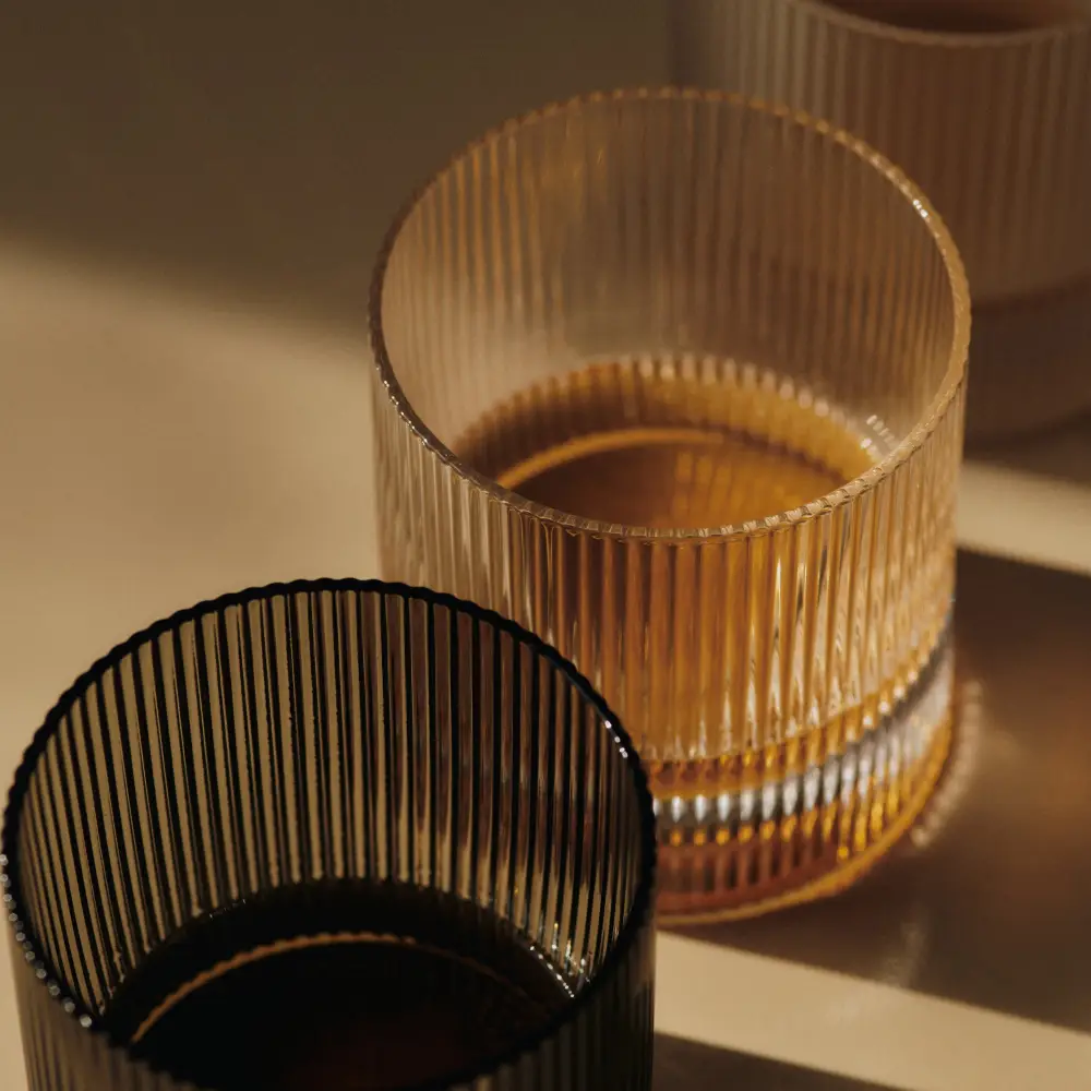 Ripple Tumbler Glas 2er-Pack Klar