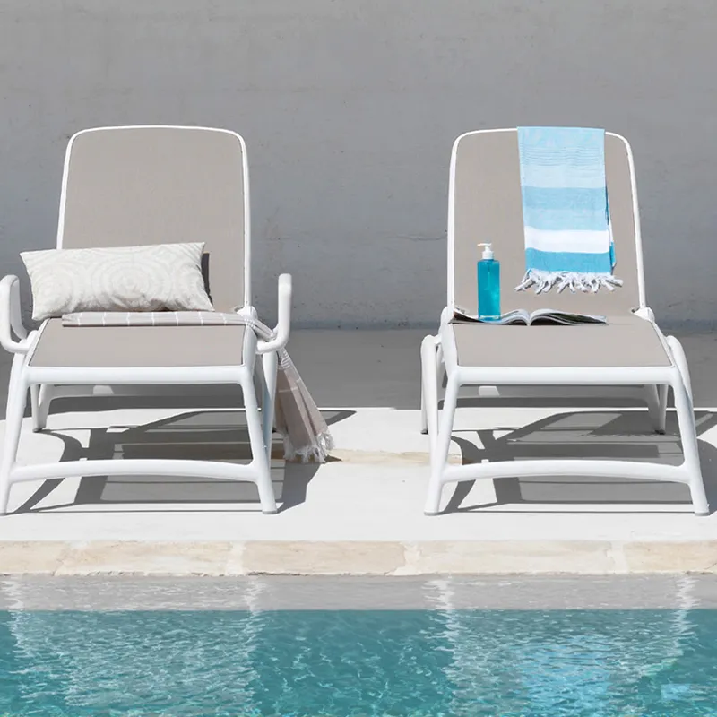 Atlantico Sonnenbank Weiß-Tortora