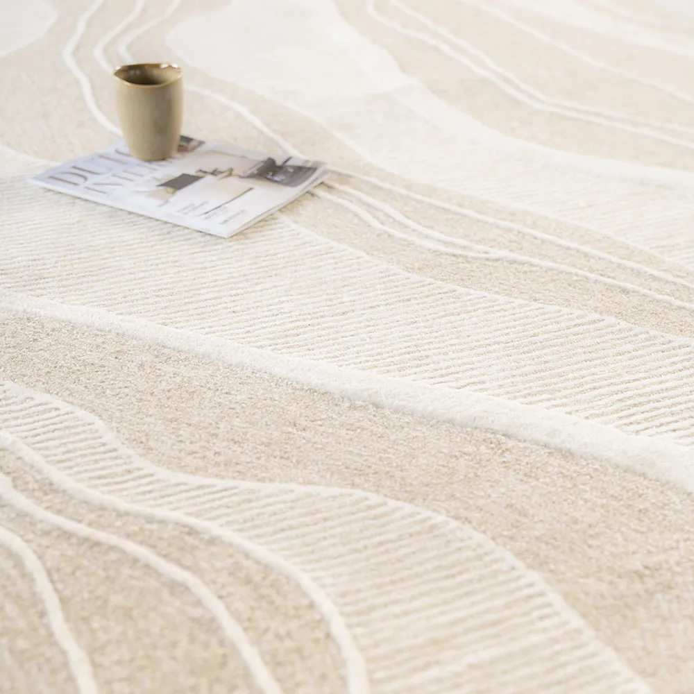 Teppich Soil 190x290 cm Beige