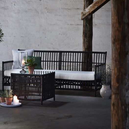 Caroline Rattan-Sofa Natur