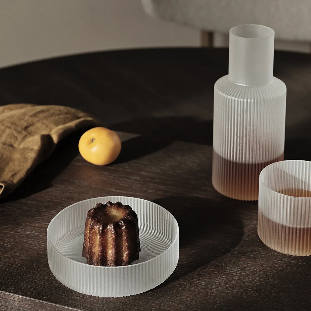 Ripple Karaffe mit Glas - Frosted