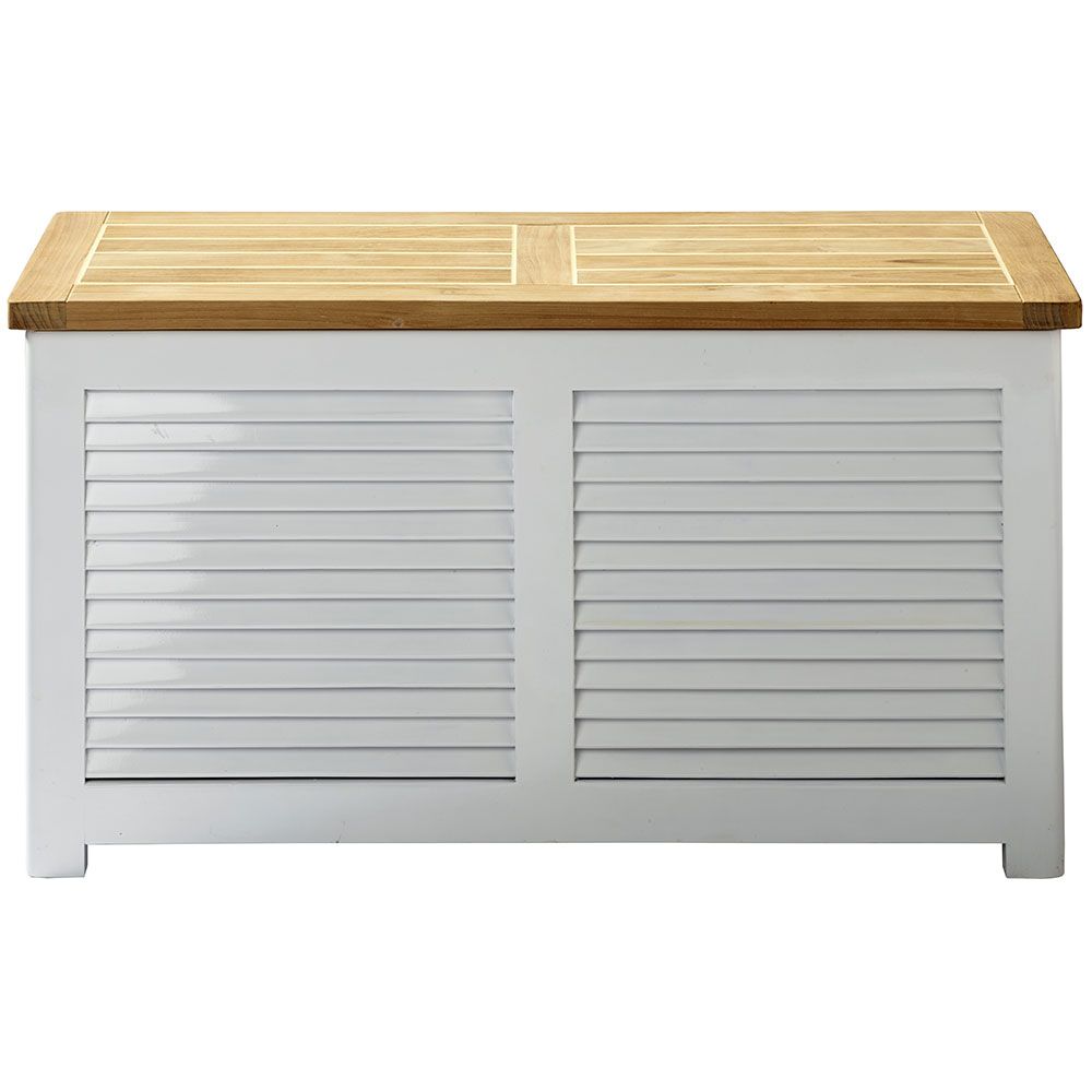 Classic Aufbewahrungsbox 30x90 cm teak/weiß