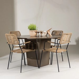 Lindos Sessel Latte 2er-Pack