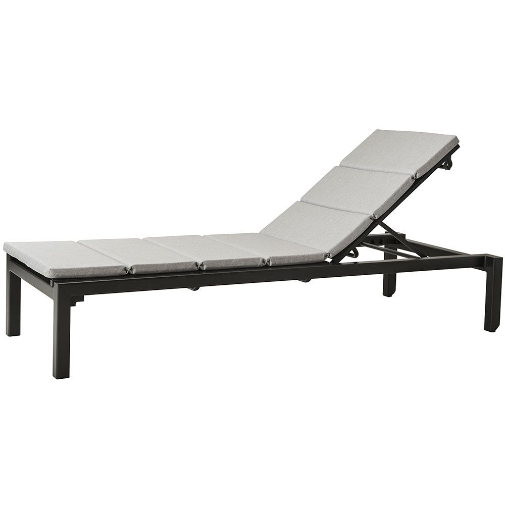 Relax Sonnenliege Hellgrau