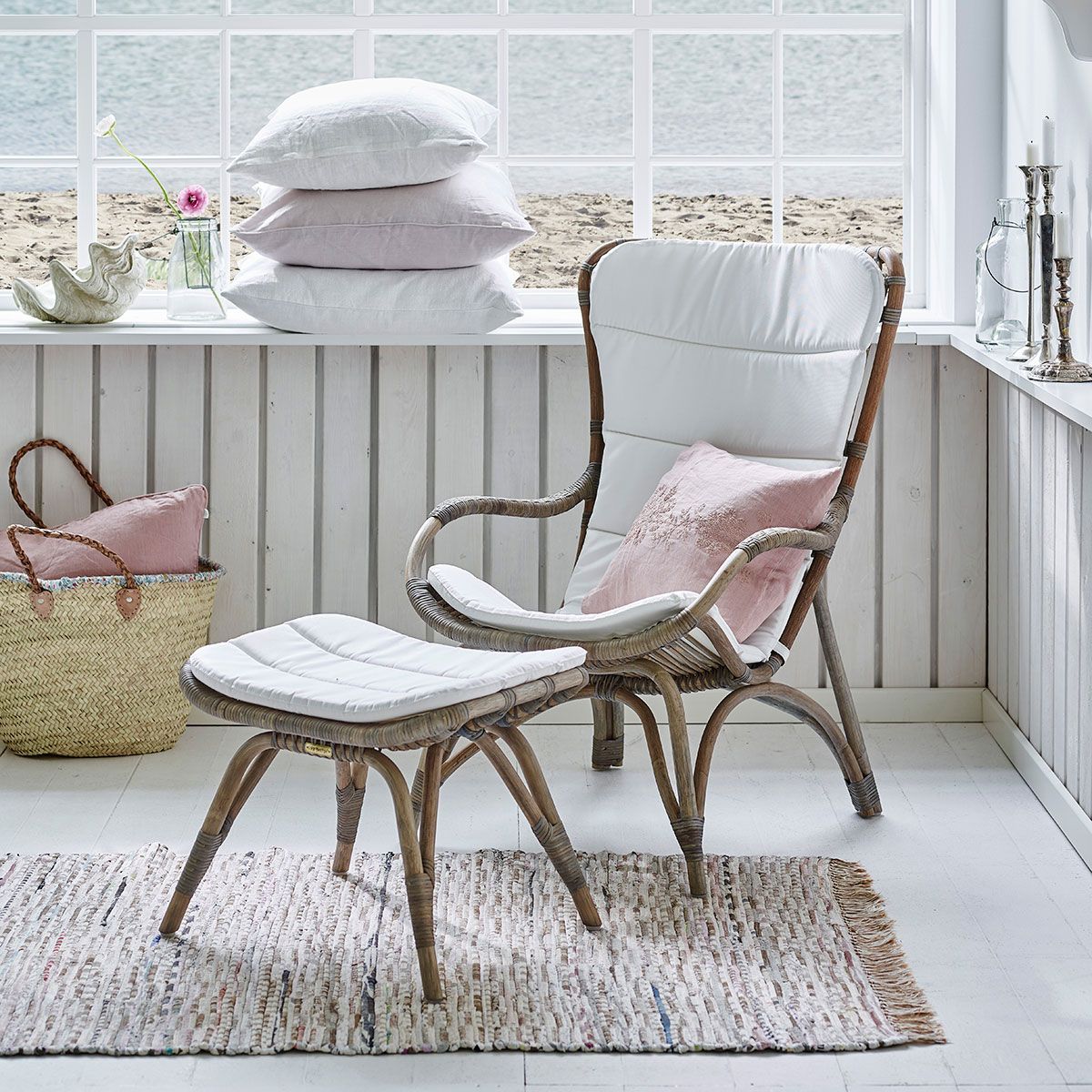 Monet Rattan Sessel Taupe