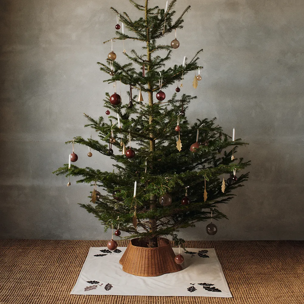 Handgeflochtener Weihnachtsbaumrock Natural