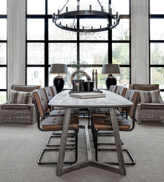 Carlos Esszimmerstuhl Hellbraun