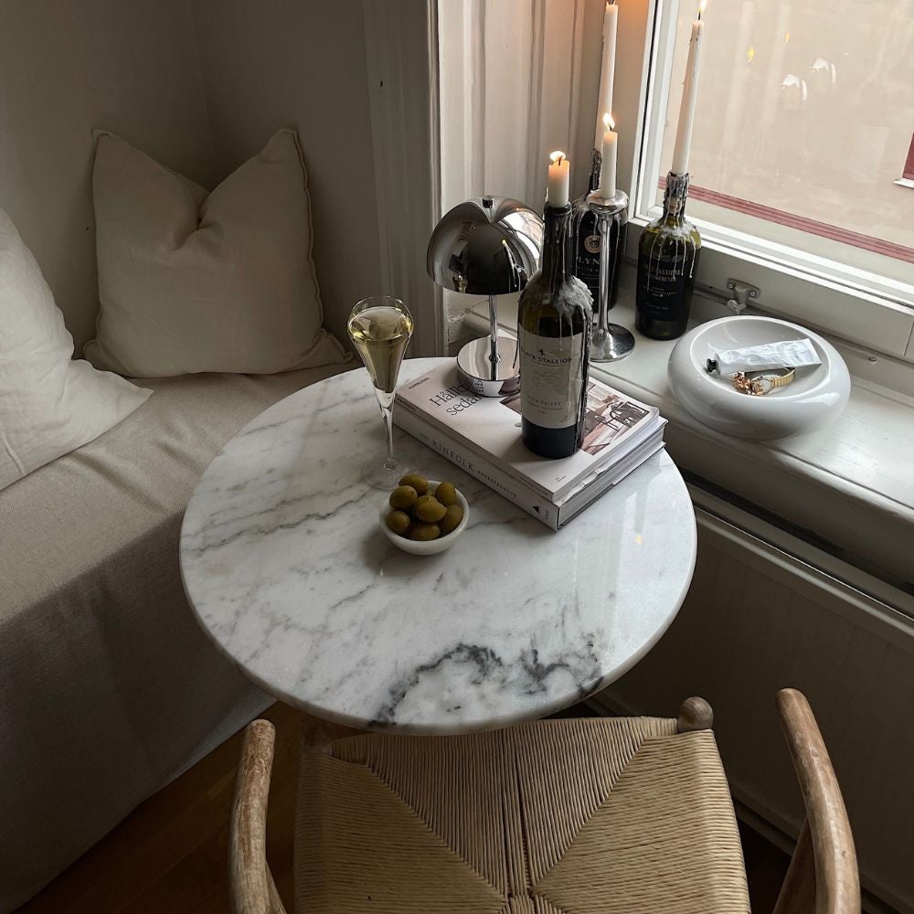 Loire-Marmortisch 60 weiß