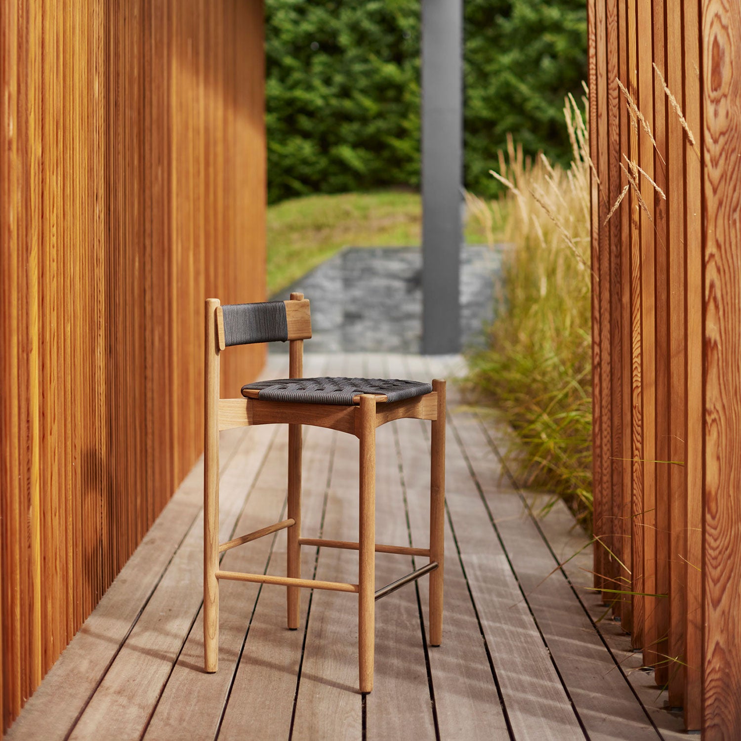 Koster Teakholz Barhocker