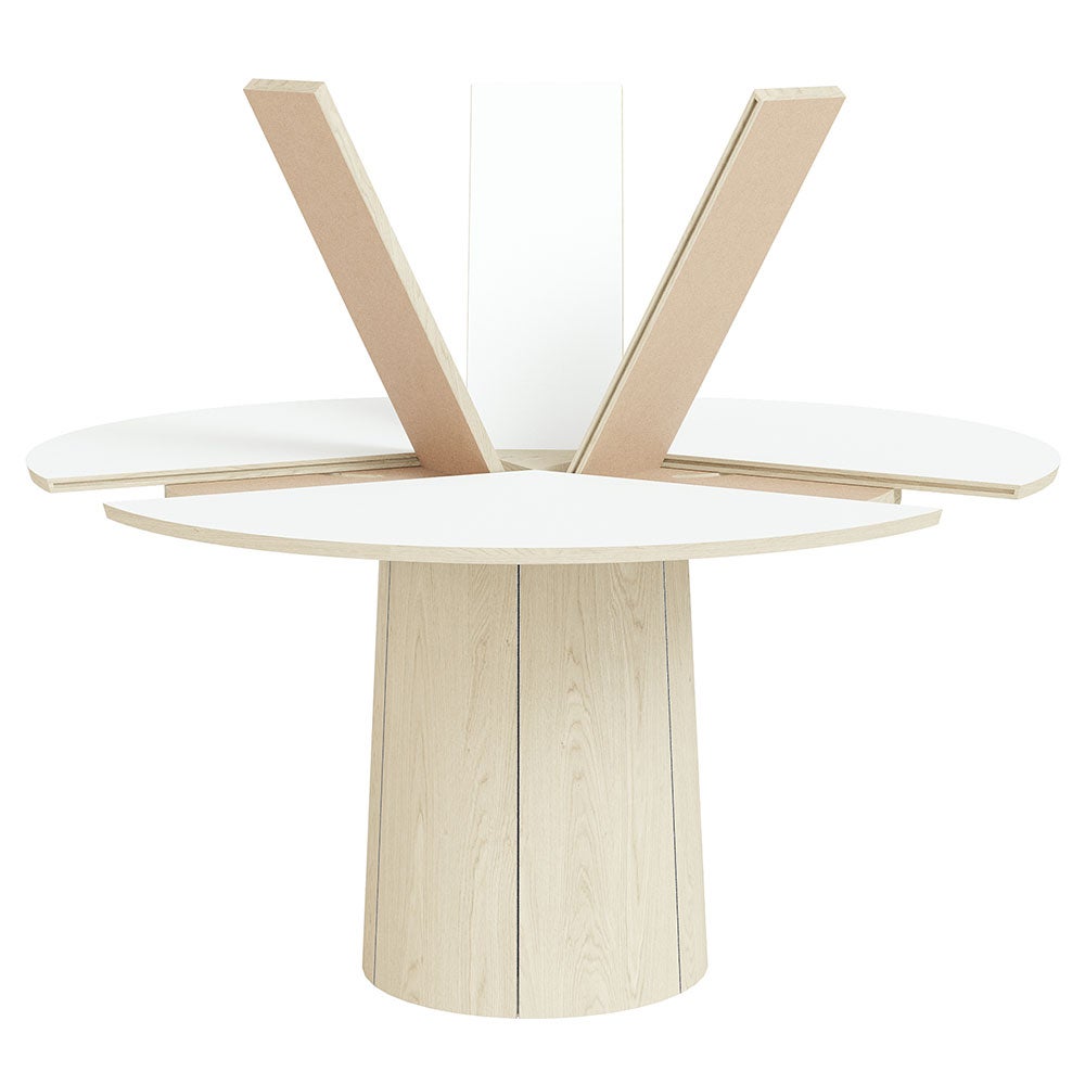 Sm33 Tisch Eiche Weißöl/weißes Nano-Laminat