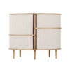 Audacious Highboard Schrank Eiche/White Sands