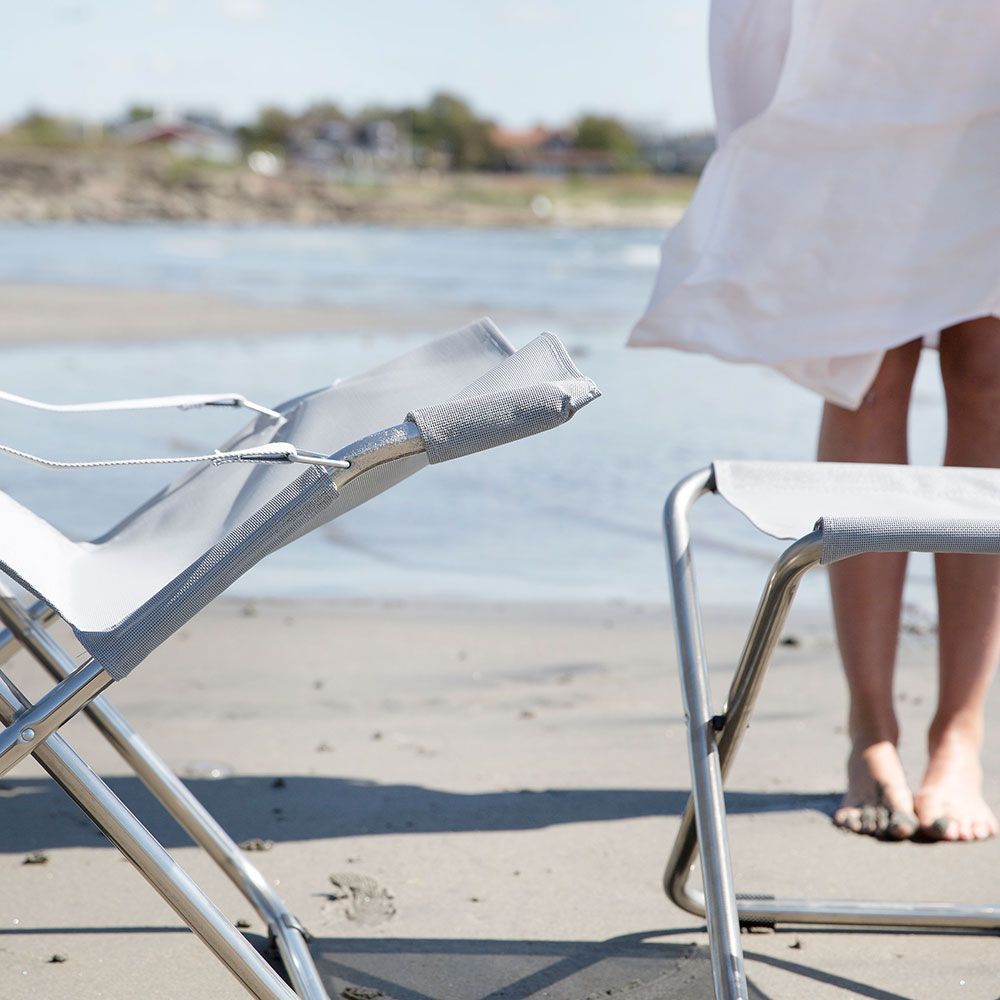 Fiesta Liegesessel orange Aluminium