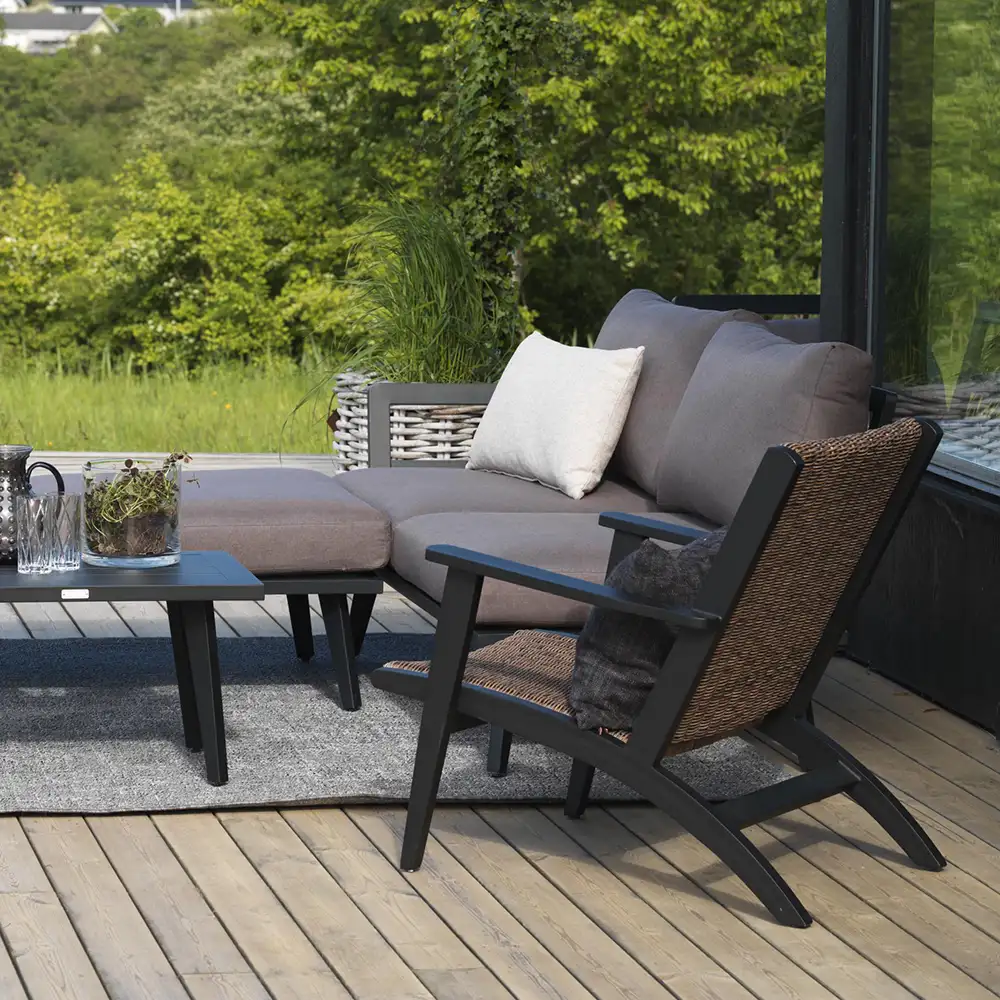 Kira Sessel schwarz/rustic