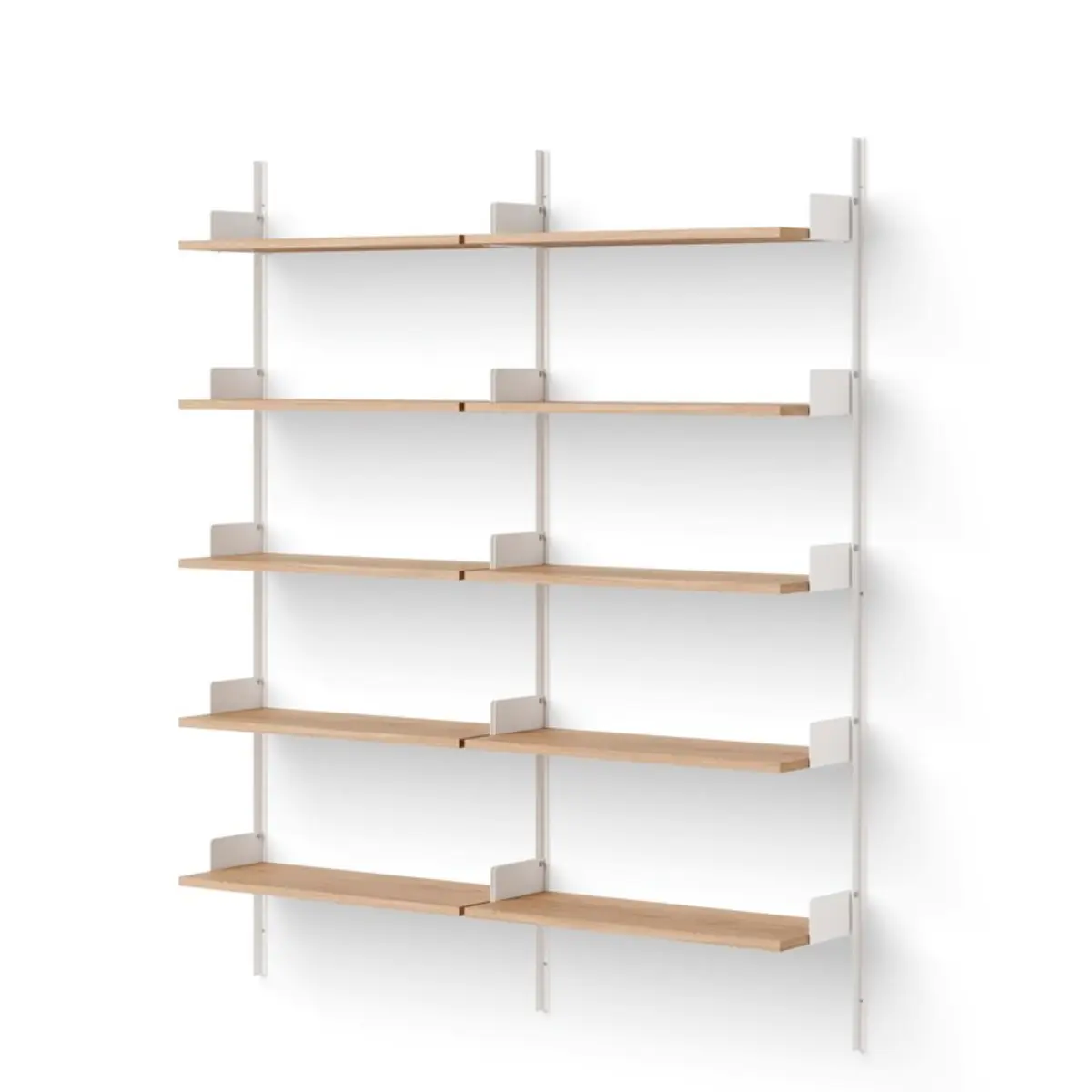 New Works Bibliotheksregal Eiche/Weiß