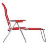 Spaghetti Fußstütze rot matt Aluminium