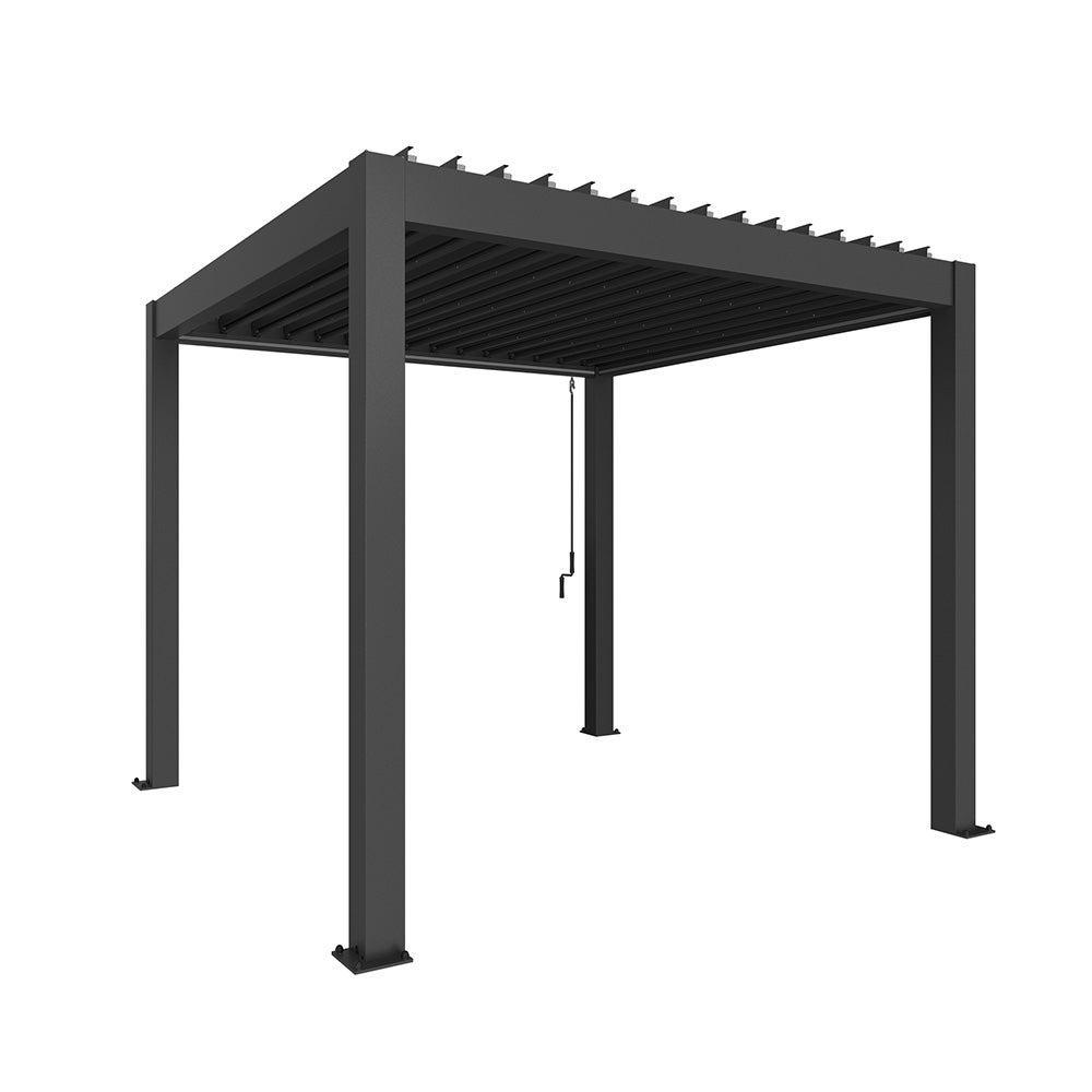  Pergola Größe 3 x 3 metallic dunkelgrau
