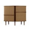 Audacious Highboard Schrank Dunkle Eiche/Sugar Brown