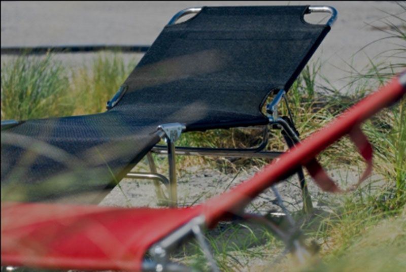 Amigo Sonnenliege weiß Aluminium/Textilene