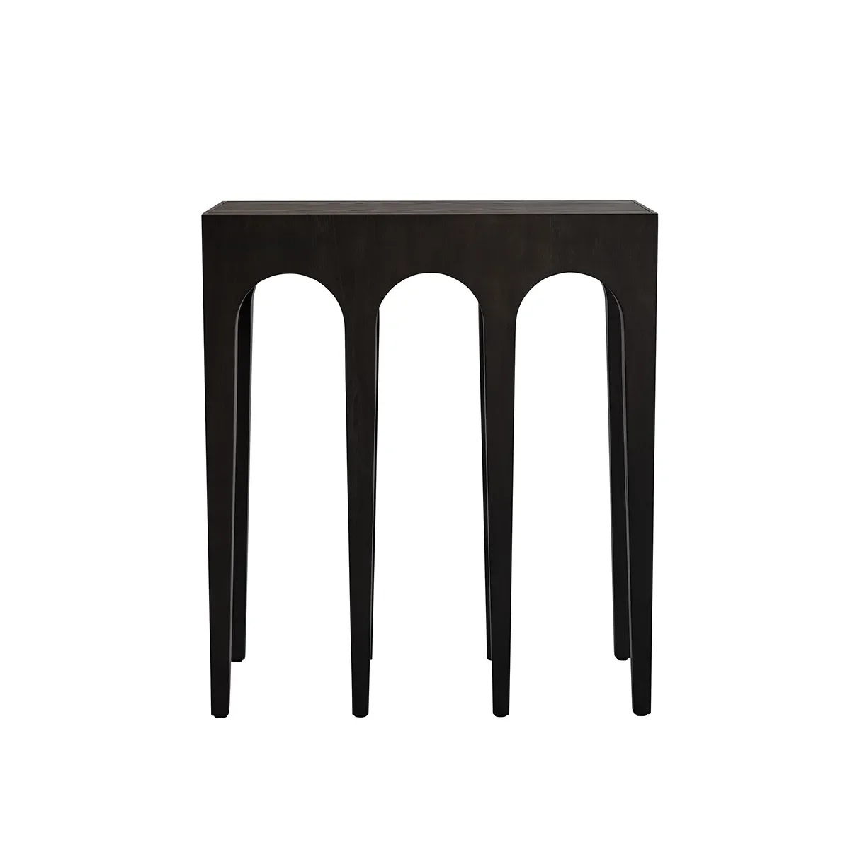 Bow Konsolentisch klein - Coffee Black Oak