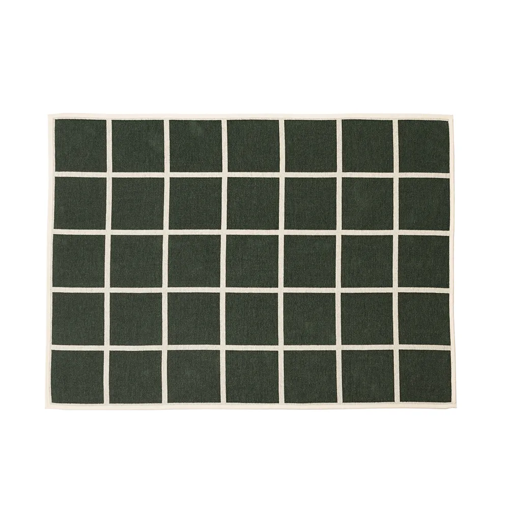 Gewebte Decke aus Lammwolle Criss Leaf