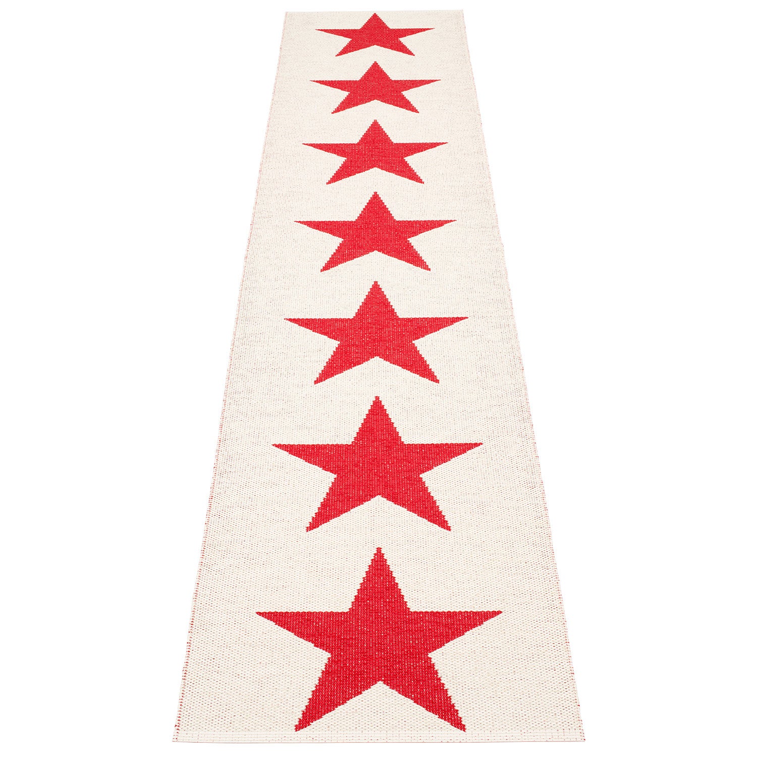 Viggo Teppich 70x350 cm one red / vanilla