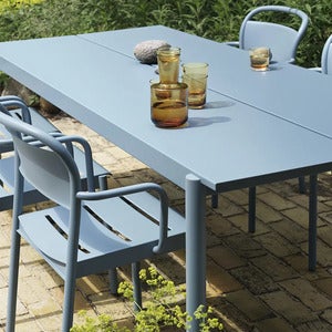 Linear Steel Esstisch 140X75 cm Pale Blue
