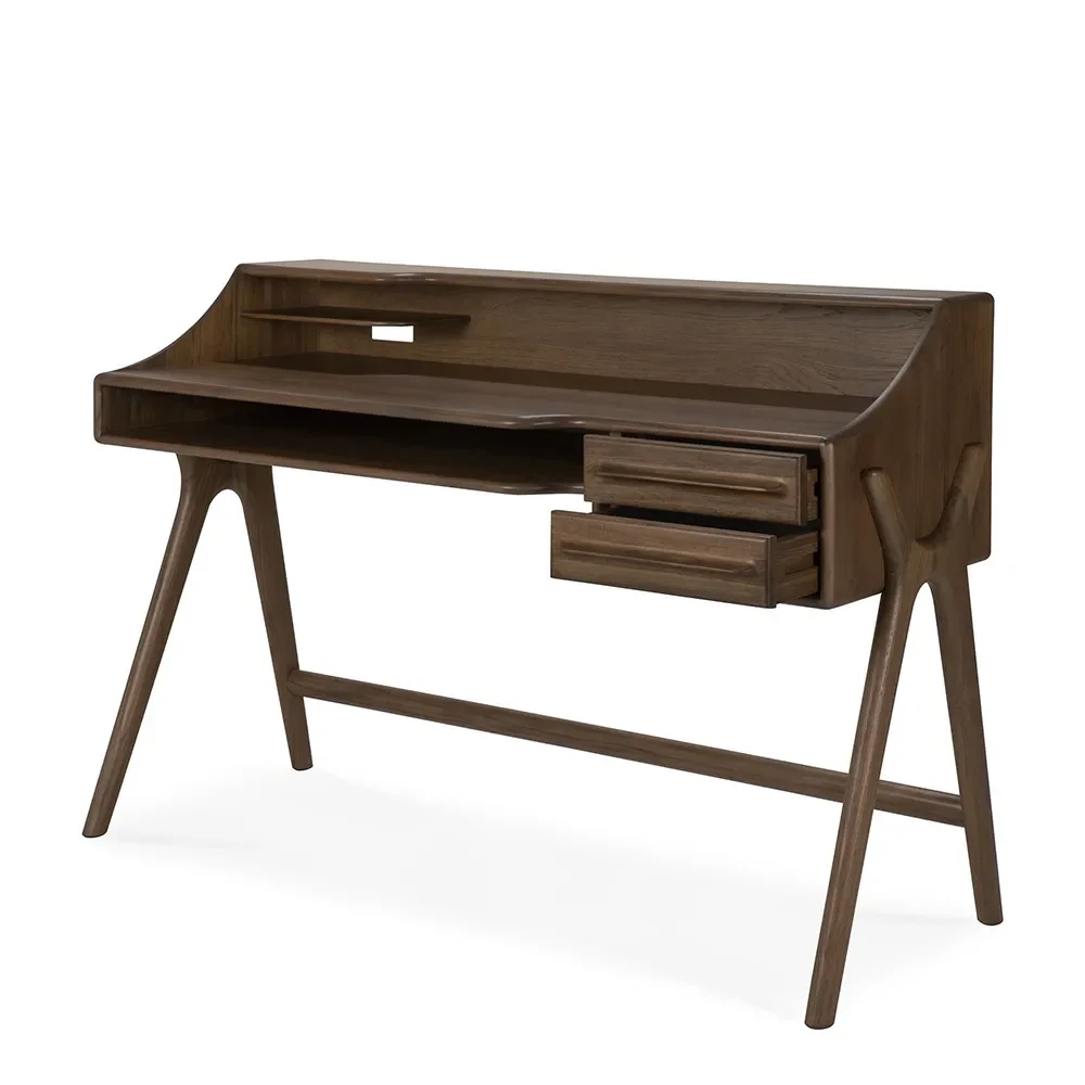 Schreibtisch aus Teak Flow Wild Brown
