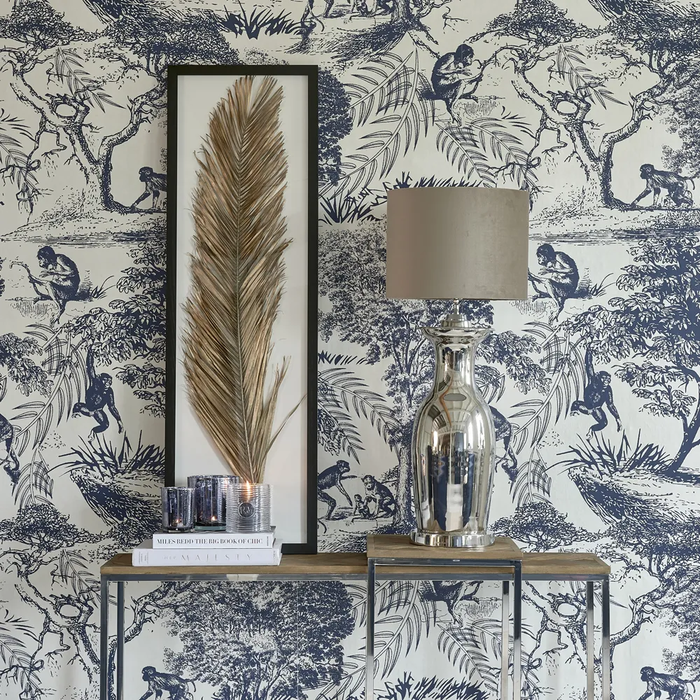 Tischlampe Roger Hotel H65 cm Silver