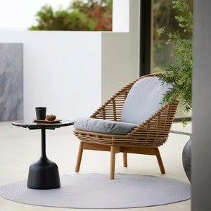 Hive Lounge Sessel mit Beinen aus Teakholz Natural, Weave 