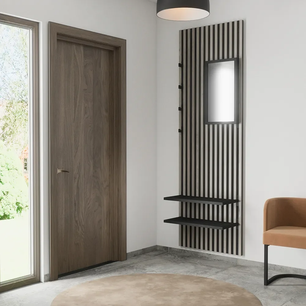 Nimes Wandpaneel 73x114 cm Weiß verputzt