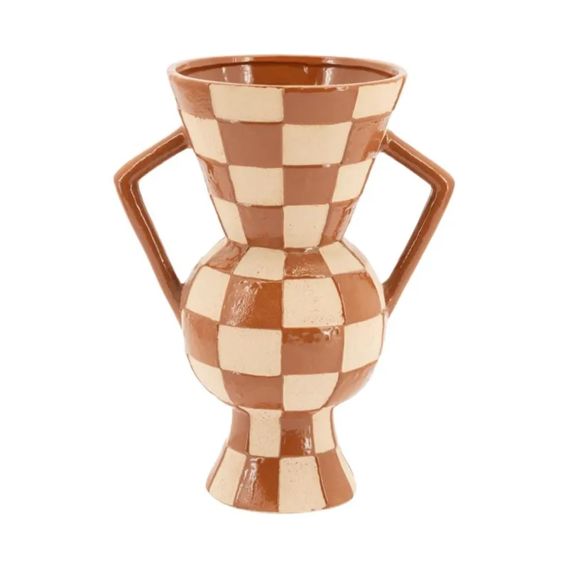 Blocsy 2 Vase 27,5x19x35 cm braun
