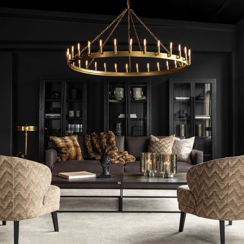 Broome Ledersofa - 3-Sitzer Espresso