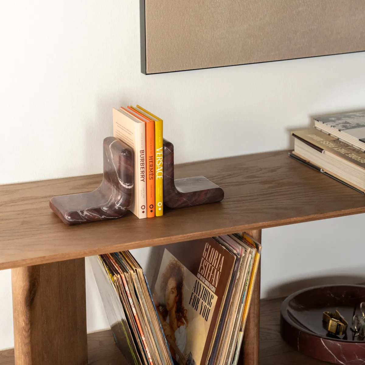 Bookend Rosso 27x10x14 cm