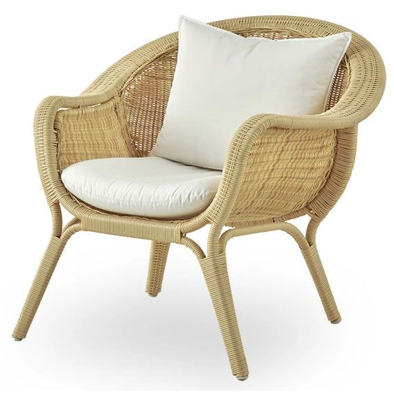 Sessel Madame Künstliches Rattan Natur