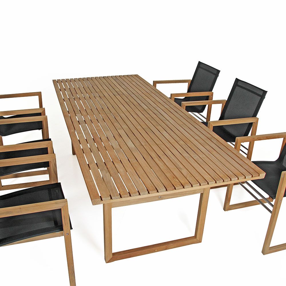 Vevi Esstischgruppe aus Teakholz