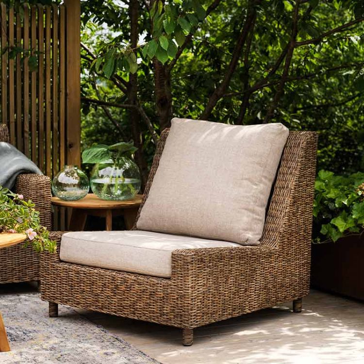 Sandkorn Lounge Sessel Rattan natur