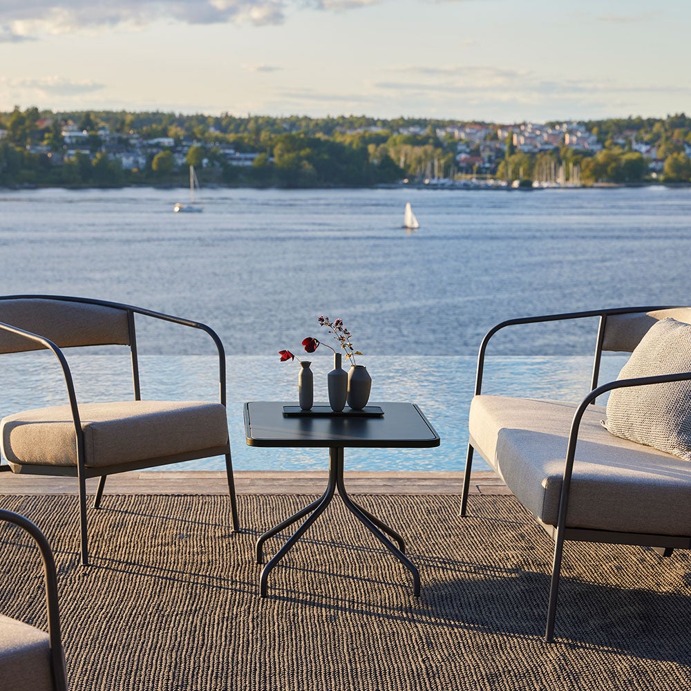 Arholma Loungesessel, dunkelgrau