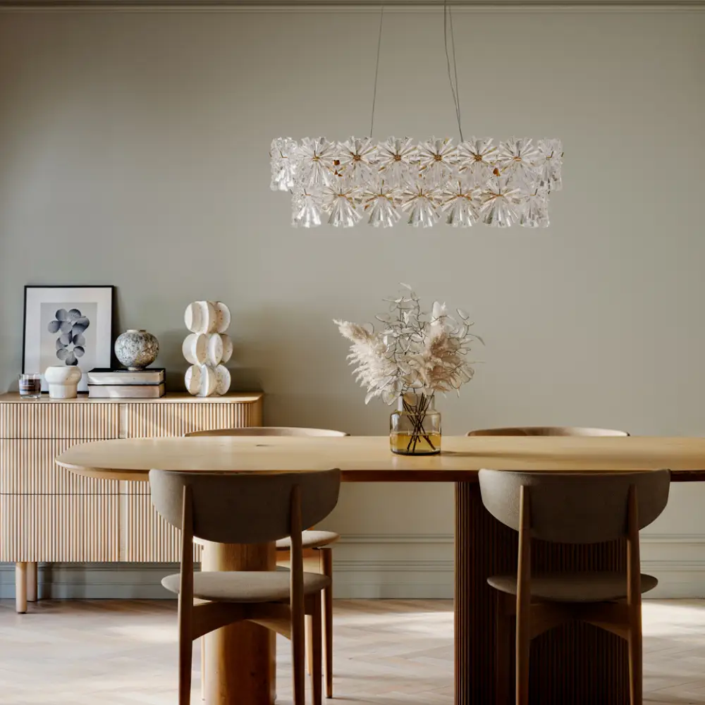 Lorraine Deckenleuchte L75cm Messing/klar