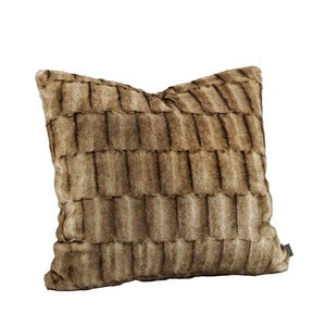 BELMONT Kissenbezug Beige/Simply Greige mit gewebter Rückseite 50x50 cm