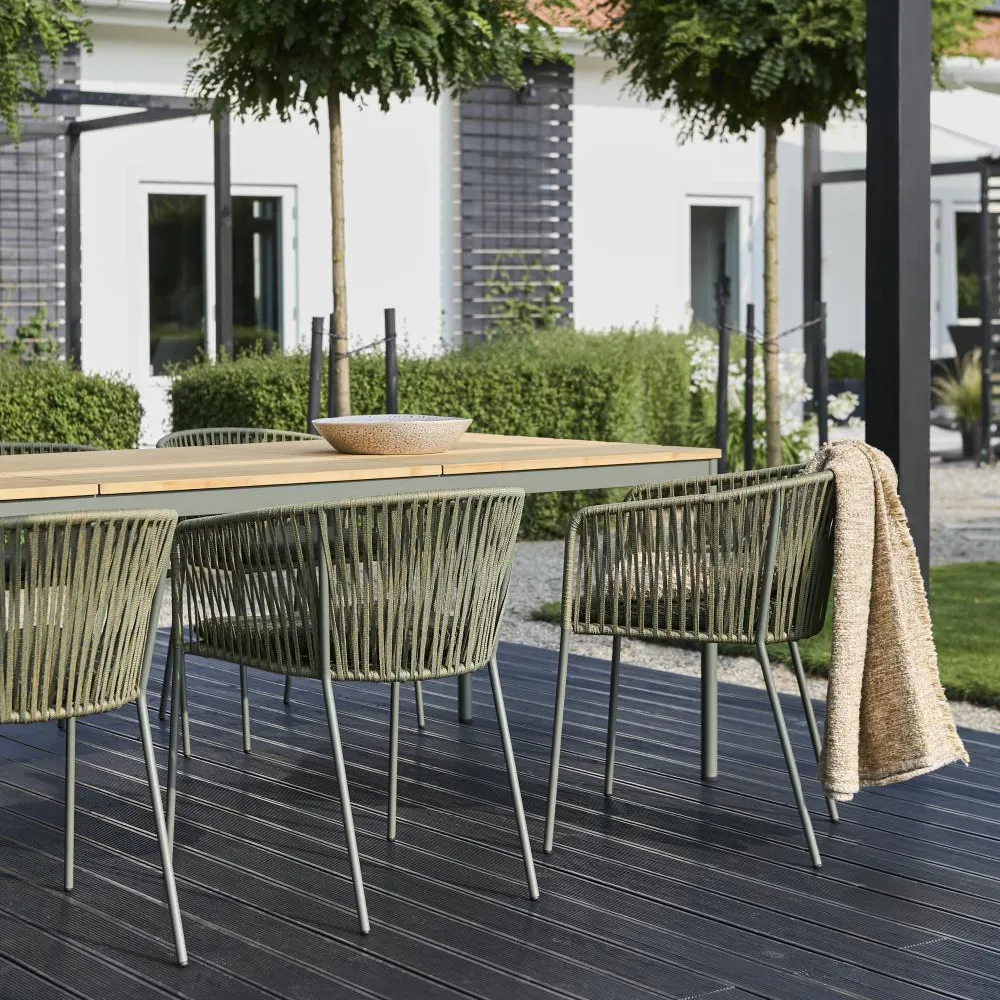 Nox Bistro esstisch 70x125 cm Bambu/Nordic Green