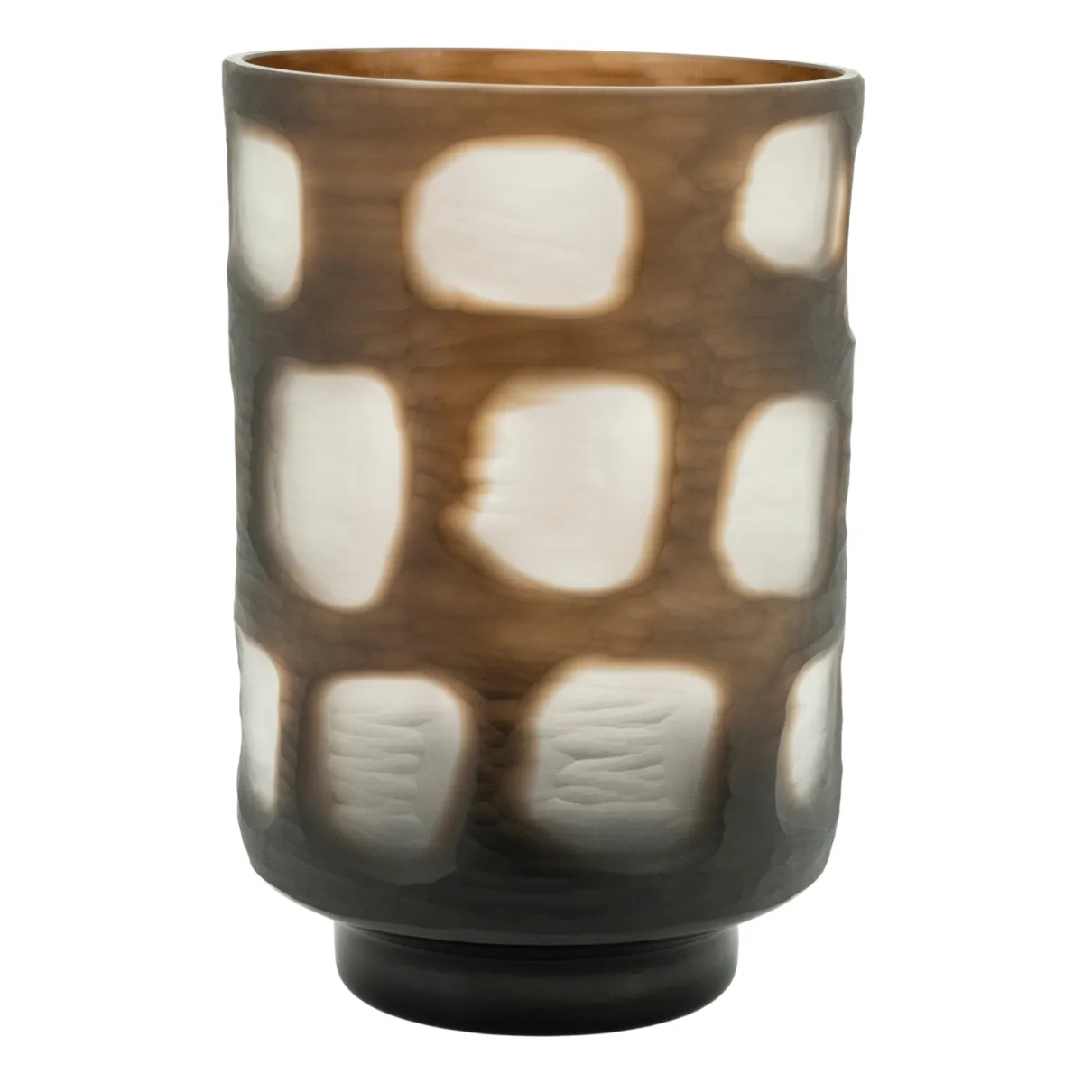 Koba large 17,5x17,5x26 cm Glas Braun