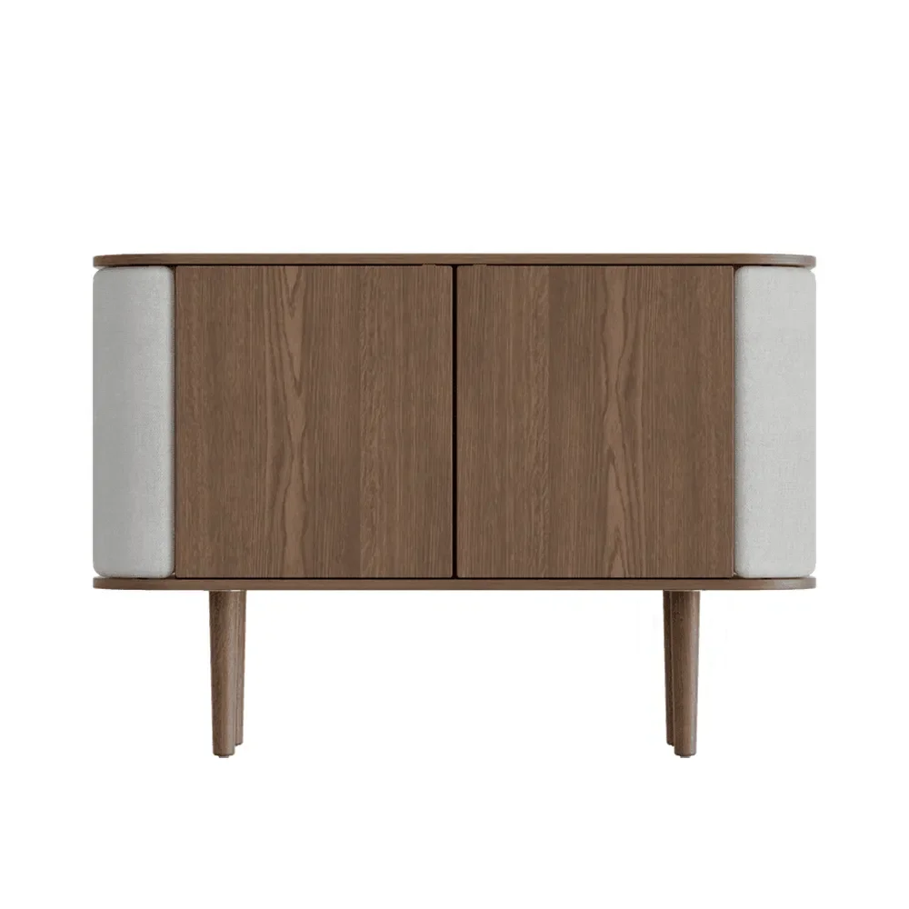 Treasures 2-türiger Schrank, dunkle Eiche/Sterling