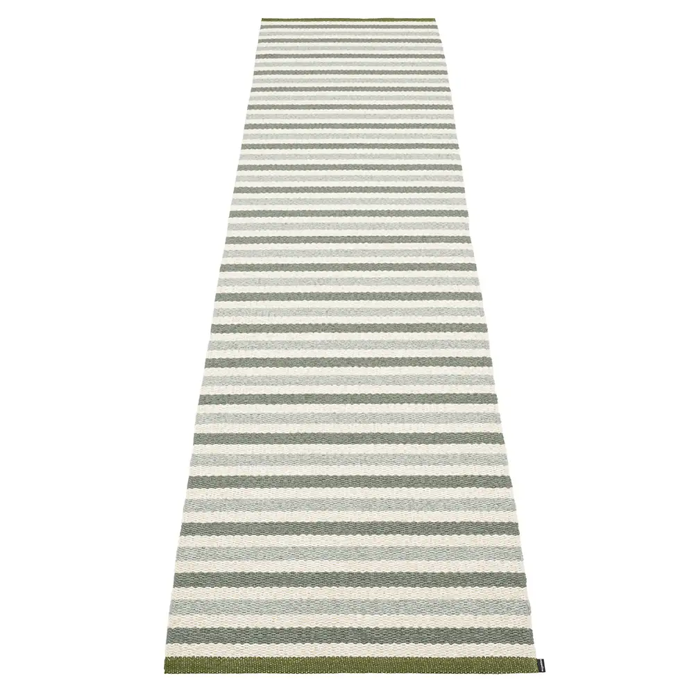 Teo Teppich 70x300 cm Sage/Army/Vanilla
