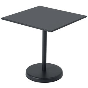 Linear Steel Bistrotisch 70x70 cm Anthracite Black