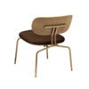 Curious Loungesessel Eiche/Messing Teddy Brown