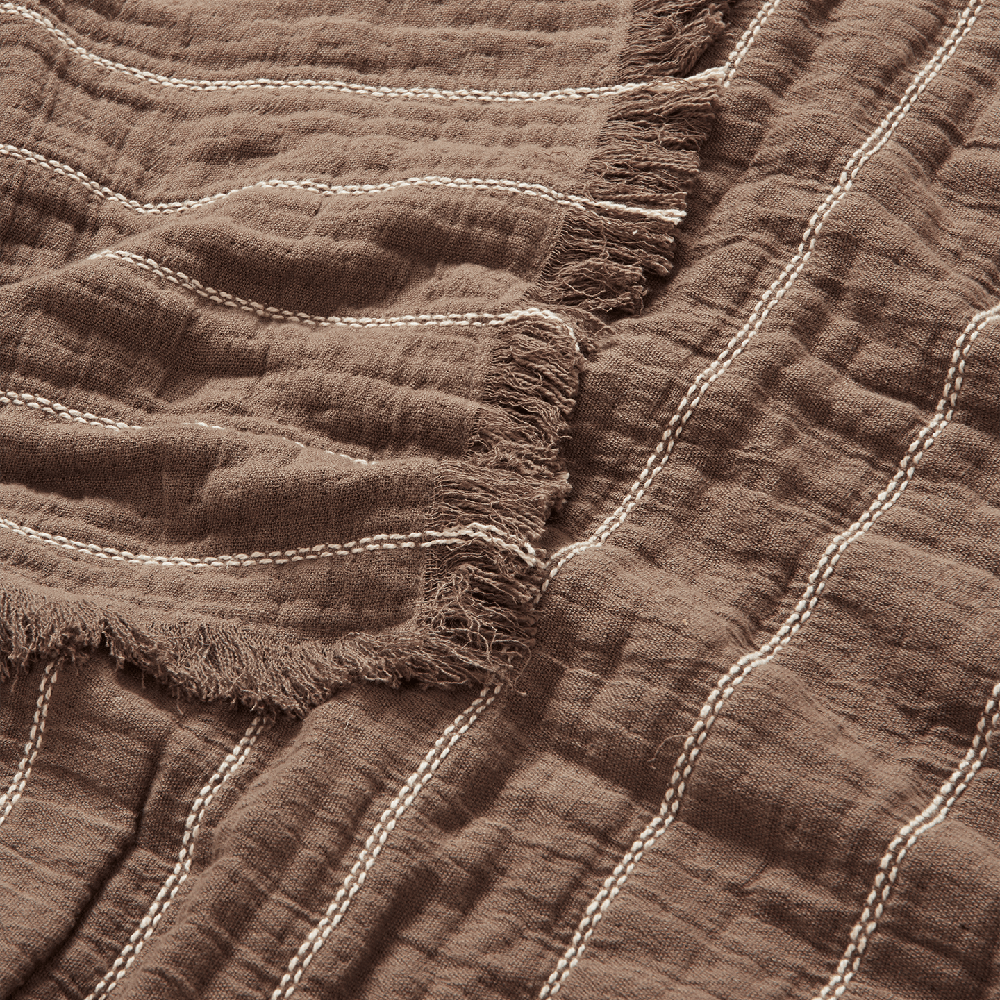 Aires Tagesdecke 250x240 cm Stone