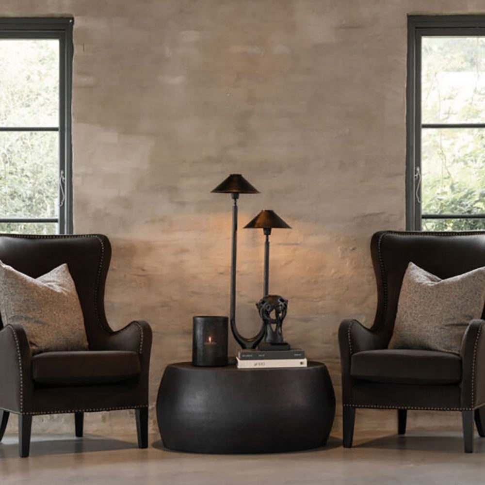 Fiora Couchtisch Ø80 cm Schwarz