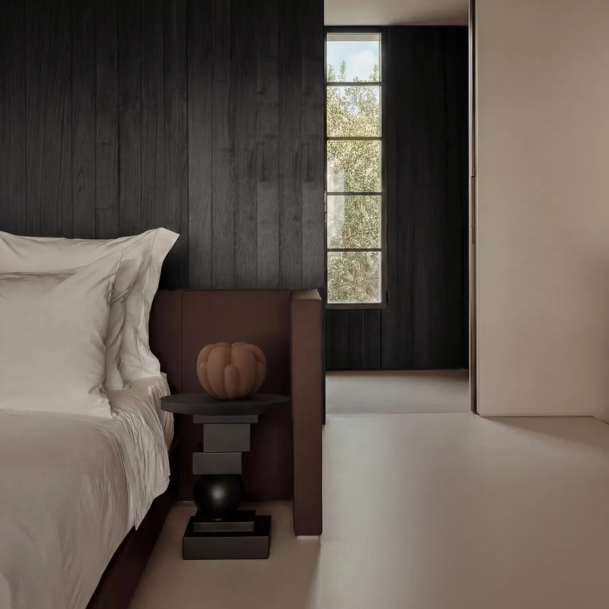 Artist Beistelltisch - Coffee Black Oak
