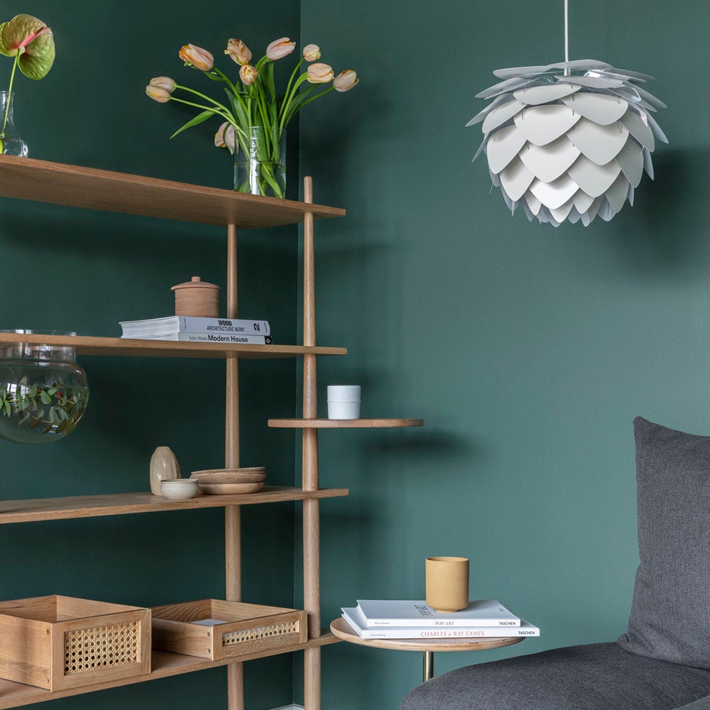 Aluvia Lampenschirm Ø40 cm Pearl White