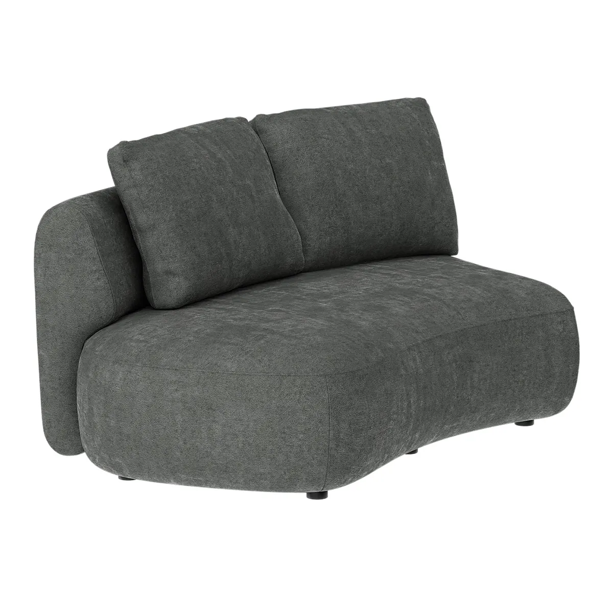 Dixon 2-Sitzer Sektion links Moment grey